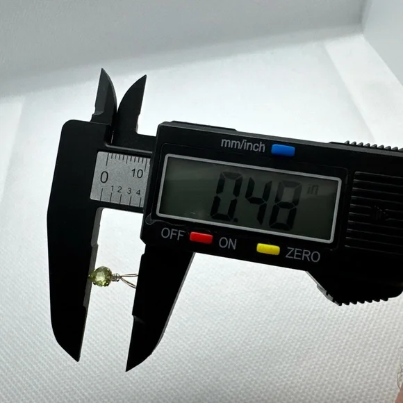 10K Yellow Gold Heart Shape Peridot And Cubic Zirconia Accent Pendant Estate - Picture 13 of 13